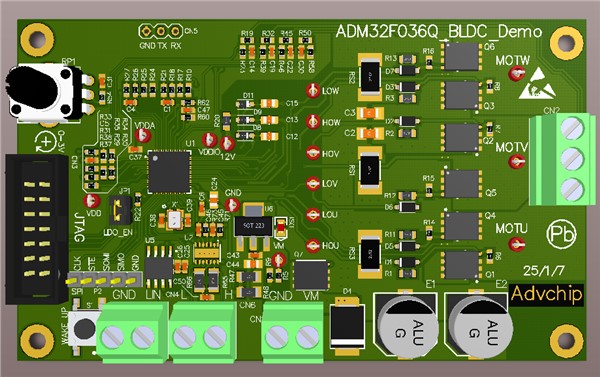 ADM32F036Q电机驱动DEMO板